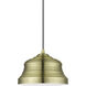 Endicott 1 Light 10 inch Antique Brass Pendant Ceiling Light