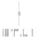 Ava LED 4.5 inch Brushed Aluminum Sconce Wall Light