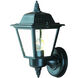 Builder's Choice 1 Light 10 inch Matte Black Exterior Wall Mount