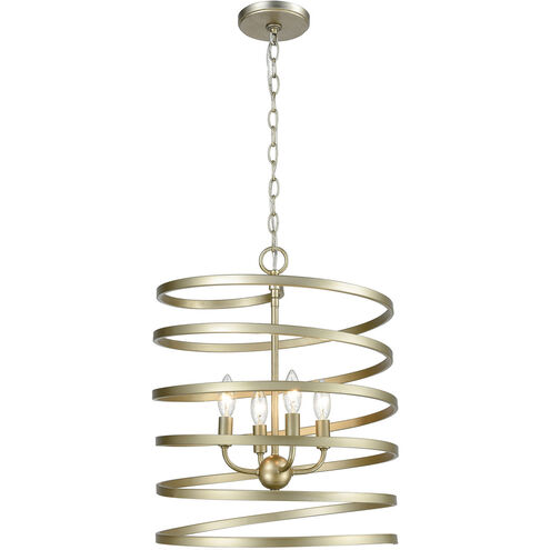 McSherrystown 4 Light 17 inch Aged Silver Pendant Ceiling Light