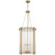 Regis 12 Light 23.63 inch Aged Brass Foyer Chandelier Ceiling Light