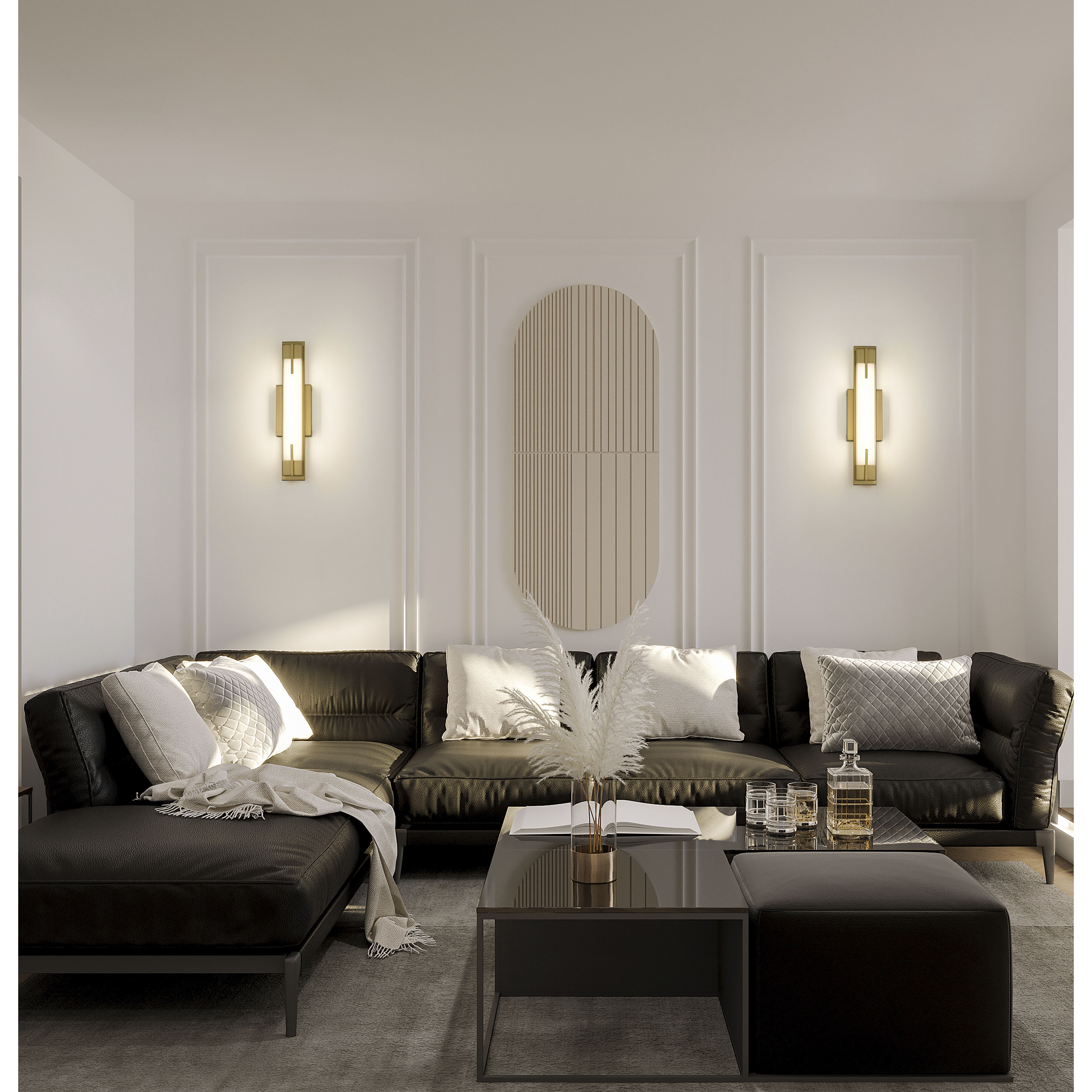 Chase LED 18 inch Modern Gold Bath Vanity Light Wall Light