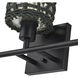Twinewell 3 Light 23 inch Black Vanity Wall Sconce Wall Light