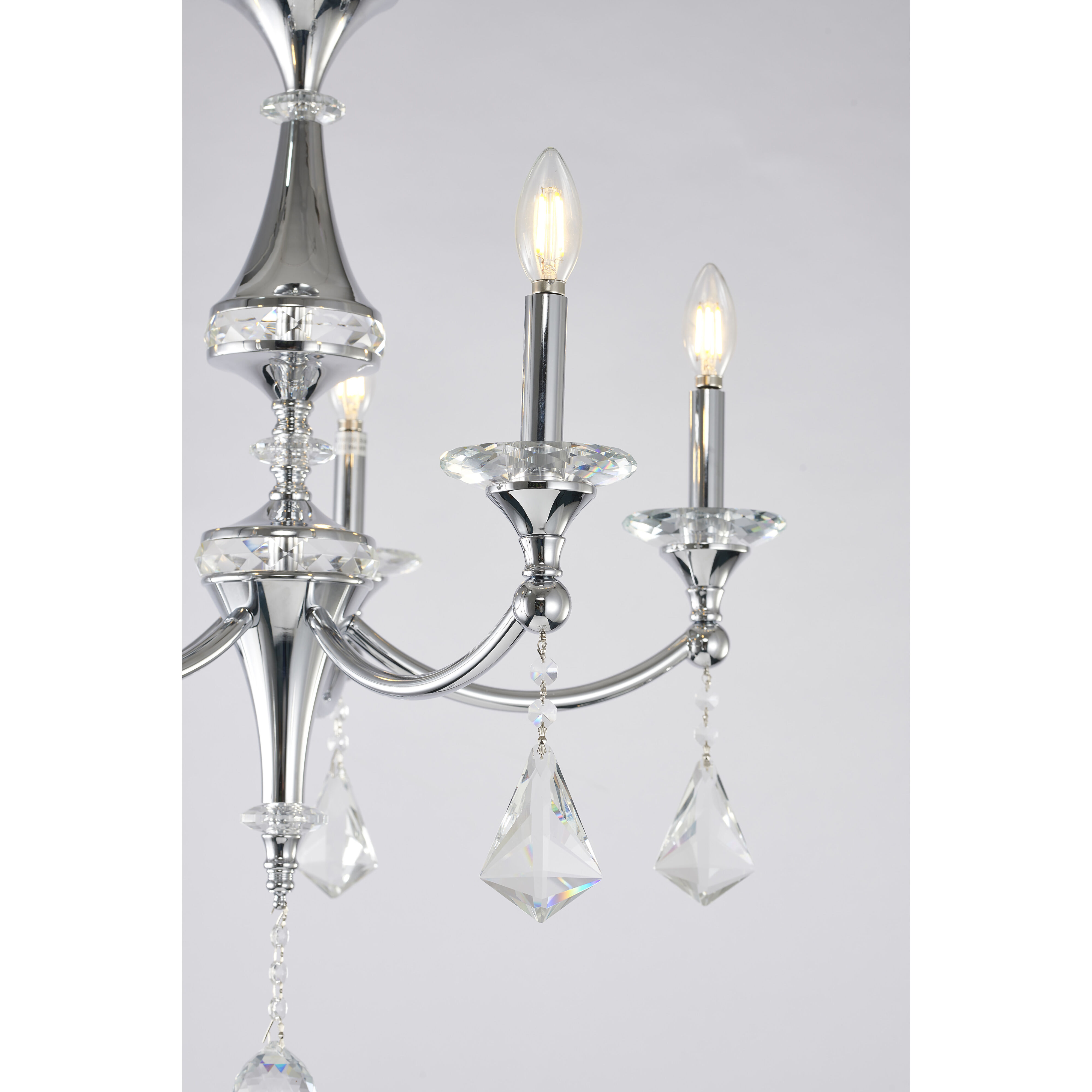 Canada 5 Light 23 inch Chrome Chandelier Ceiling Light