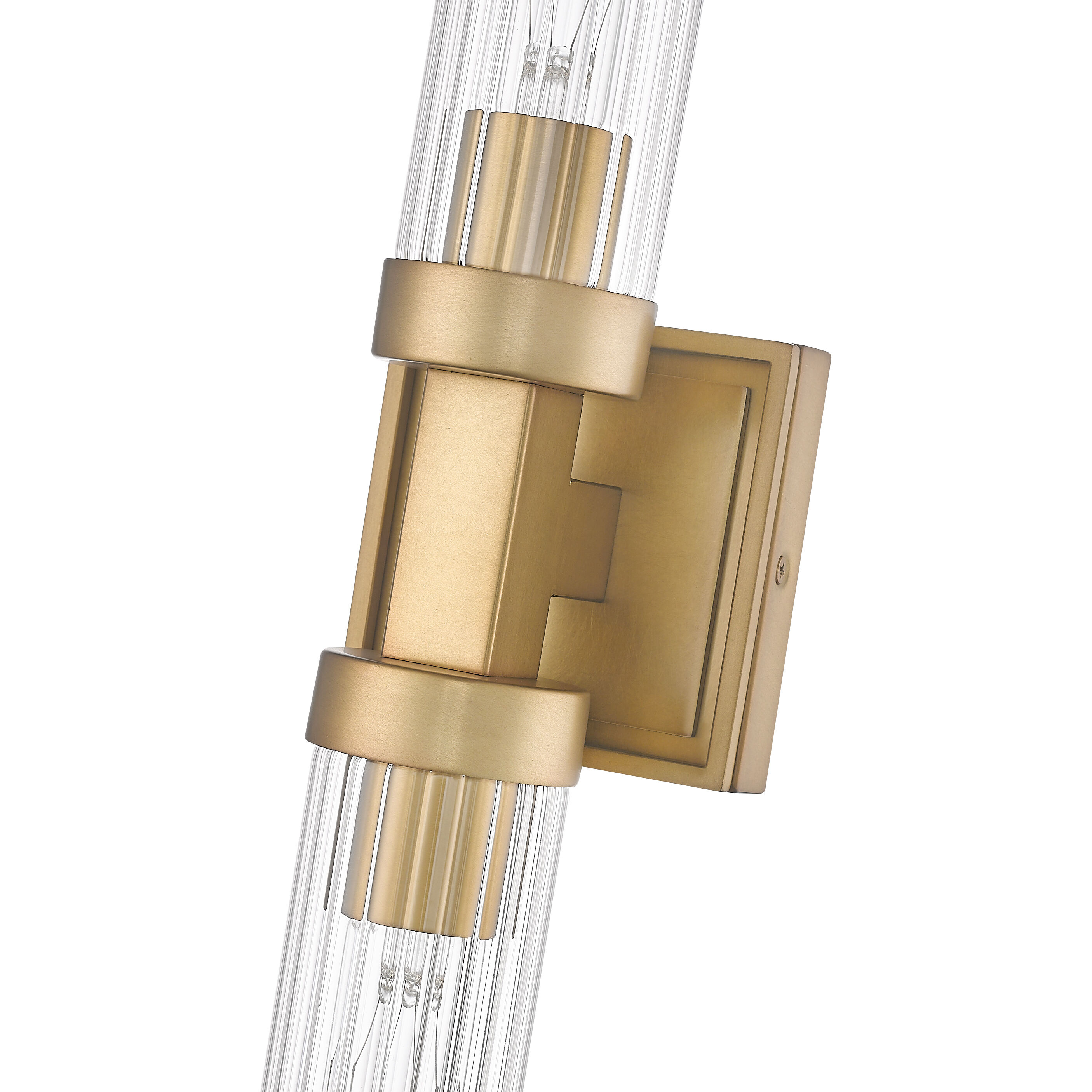 Beau Wall Sconce Wall Light in Rubbed Brass