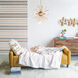 Large Biscuit Tufted Mustard Sofa