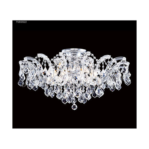 Maria Theresa Grand 6 Light 21 inch Silver Crystal Chandelier Ceiling Light, Grand
