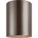 Outdoor Cylinders LED 5.13 inch Bronze Outdoor Flush Mount