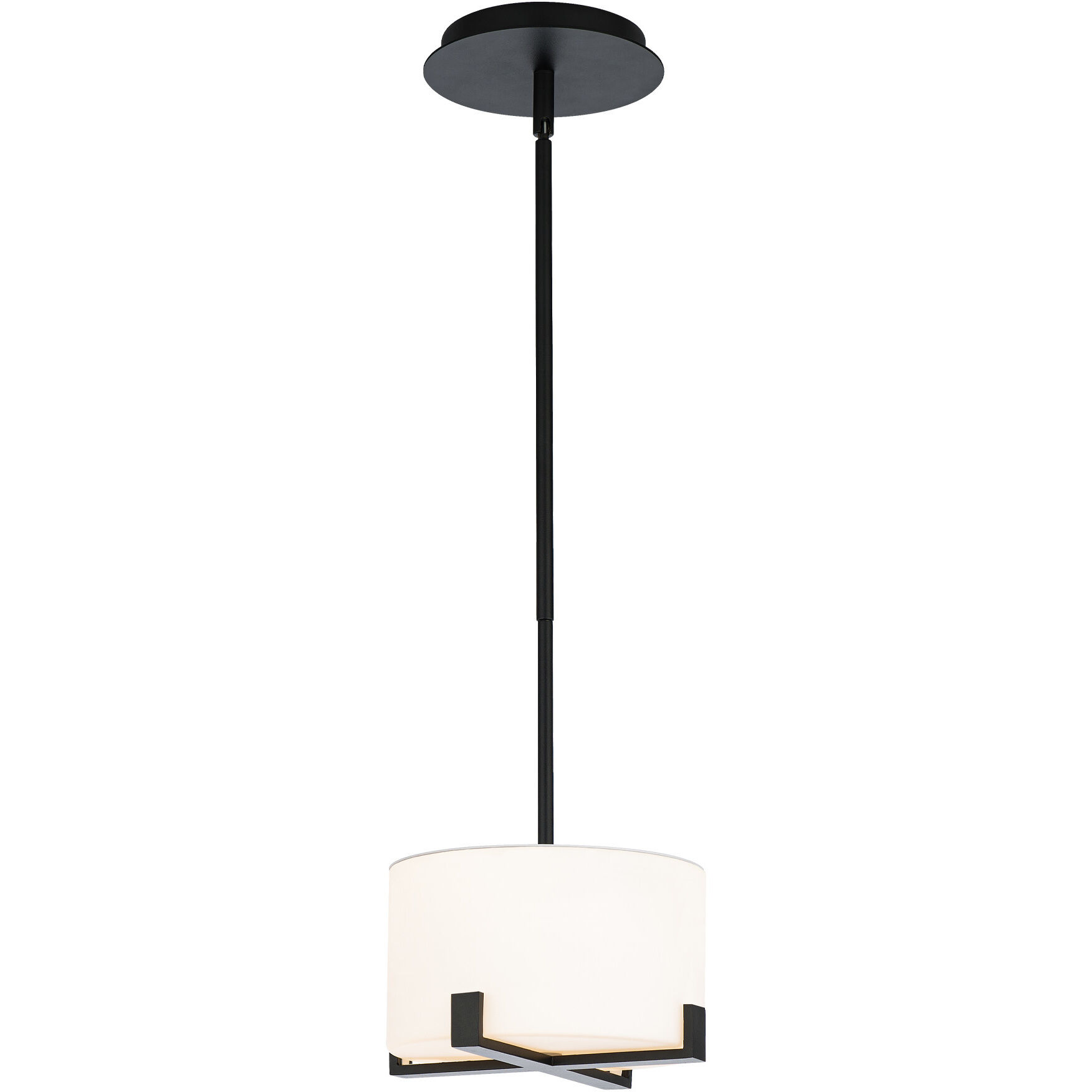 Laurel LED 8 inch Black Pendant Ceiling Light, dweLED
