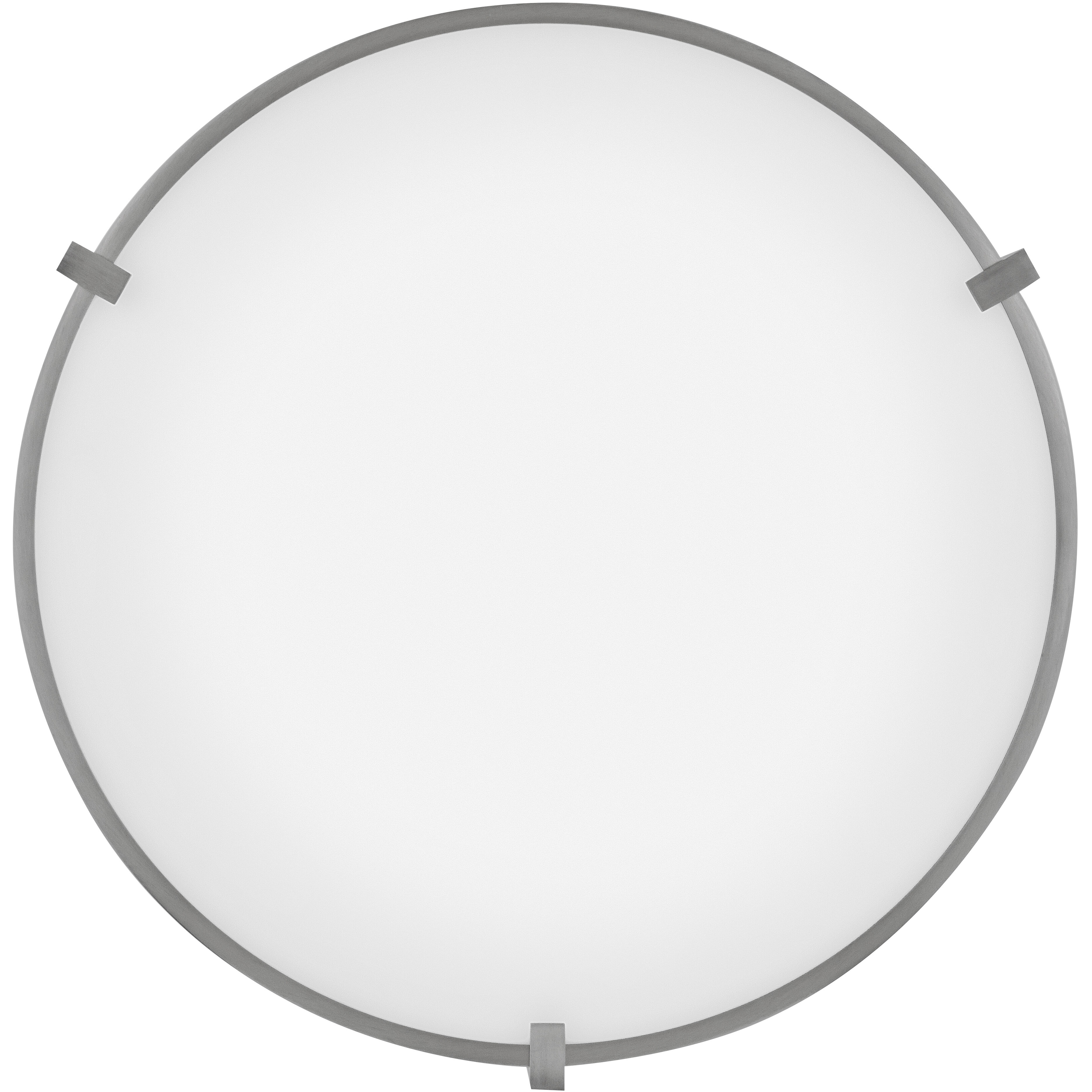 Lowell 3 Light 16 inch Antique Nickel Indoor Flush Mount Ceiling Light in White