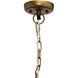 Cinema 3 Light 23 inch Antique Brass Chandelier Ceiling Light, Inline