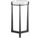 Midas 24.25 X 13.5 inch Dark Bronze and Crystal Accent Table