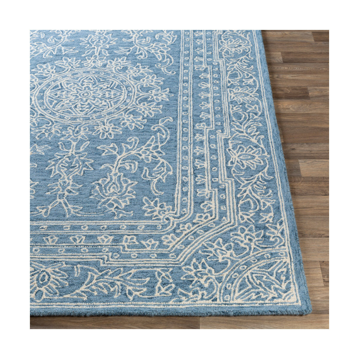 Kayseri 90 X 60 inch Denim/Navy/Cream Rugs