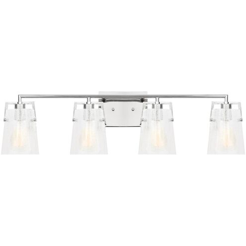 Drew & Jonathan Crofton 4 Light 33.38 inch Chrome Vanity Light Wall Light