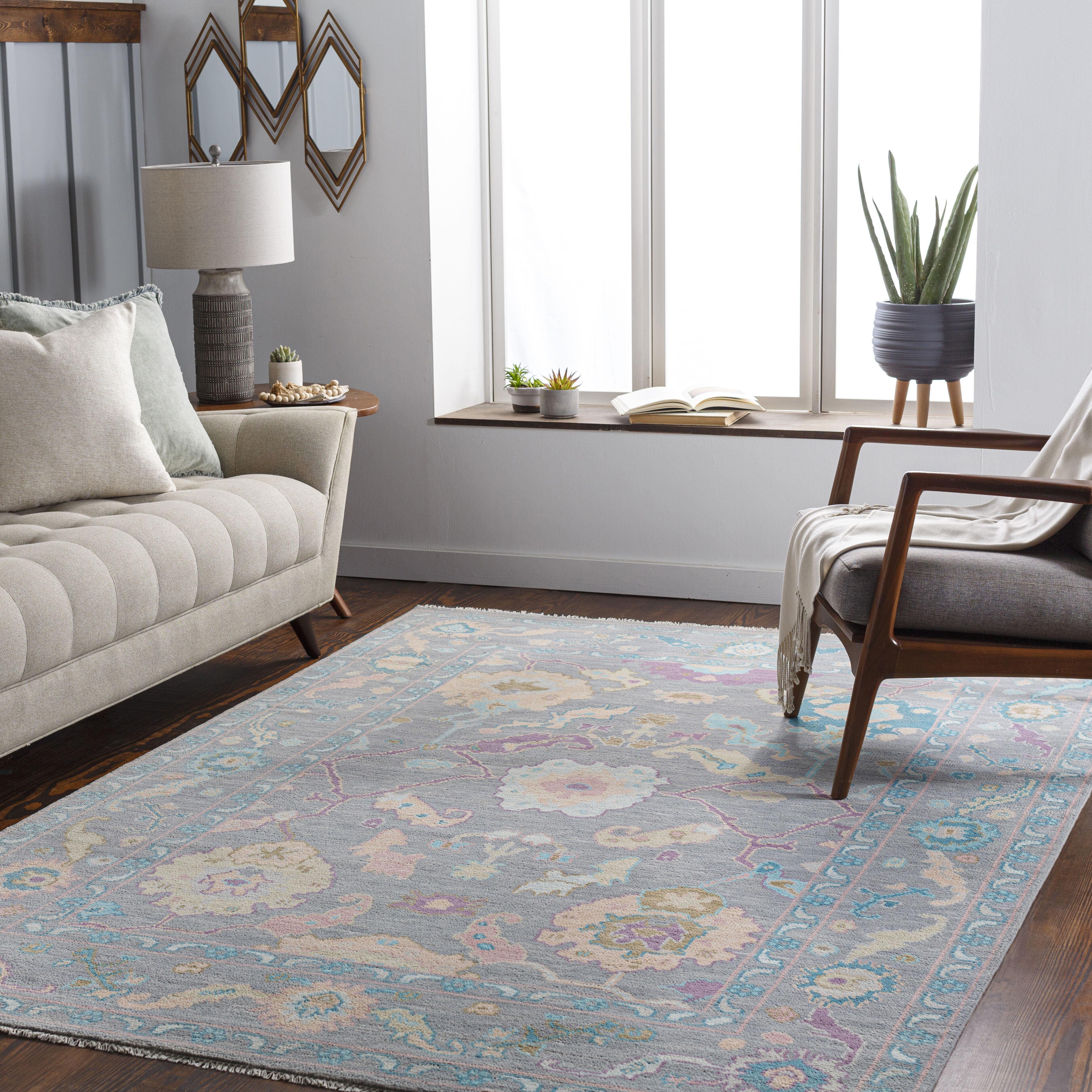 Ushak 144 X 106 inch Wheat Rug in 9 X 12, Rectangle