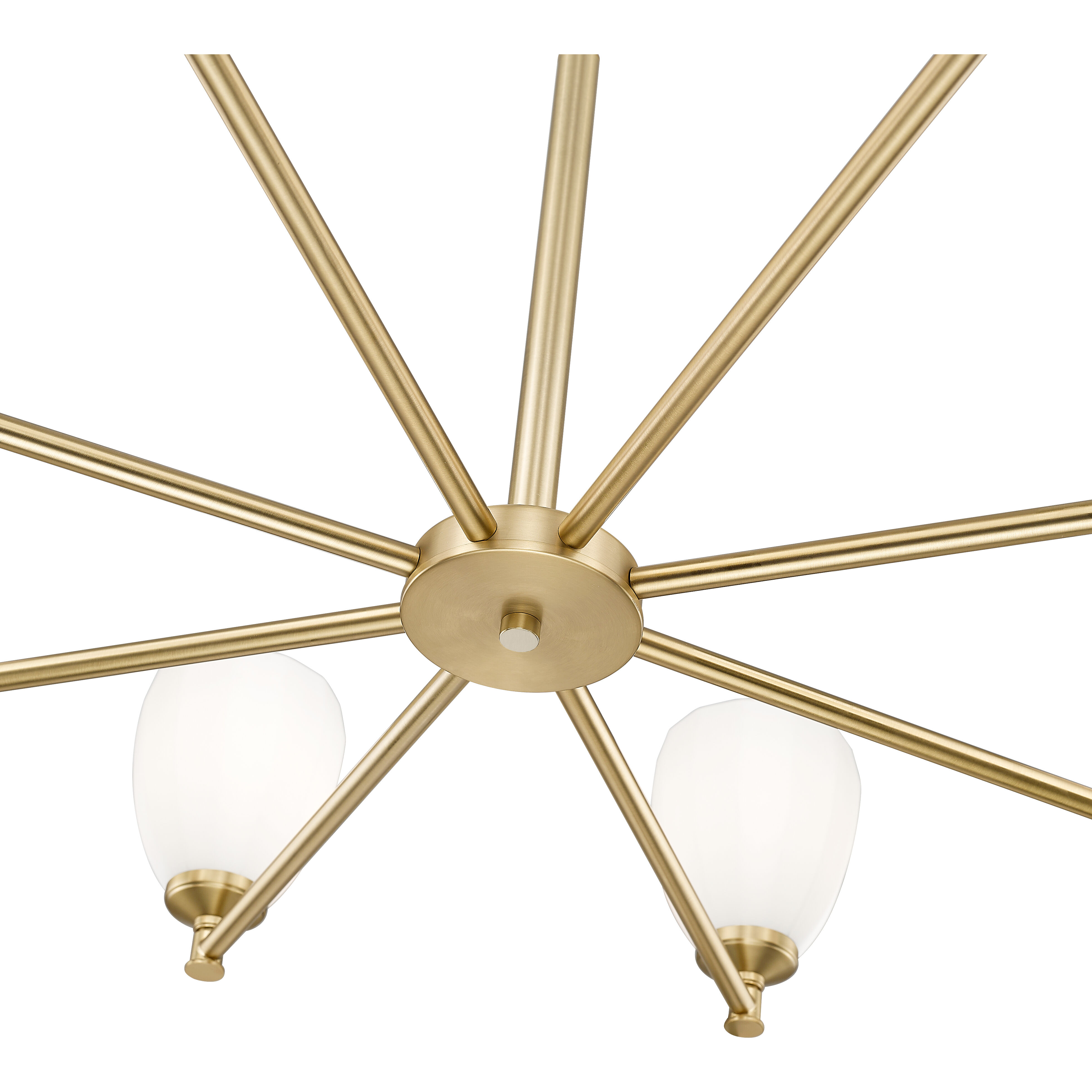 Oren 8 Light 42 inch Modern Gold Chandelier Ceiling Light