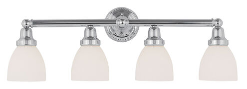 Classic 4 Light 30 inch Polished Chrome Bath Vanity Wall Light