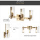 Jemsa 3 Light 22.75 inch Champagne Bronze Bath Bracket Wall Light, 3 Arm