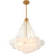 Canada 3 Light 32 inch Gold Chandelier Ceiling Light