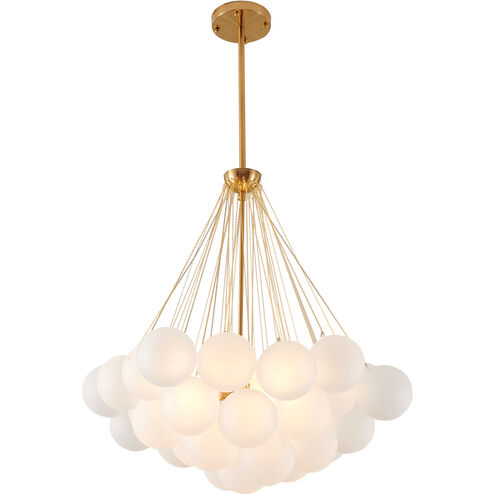 Canada 3 Light 32 inch Gold Chandelier Ceiling Light