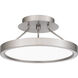 Outskirts LED 11 inch Brushed Nickel Semi-Flush Mount Ceiling Light