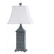 Longboat Key Shutter 28 inch 60.00 watt Stormy Deep Blue Table Lamp Portable Light