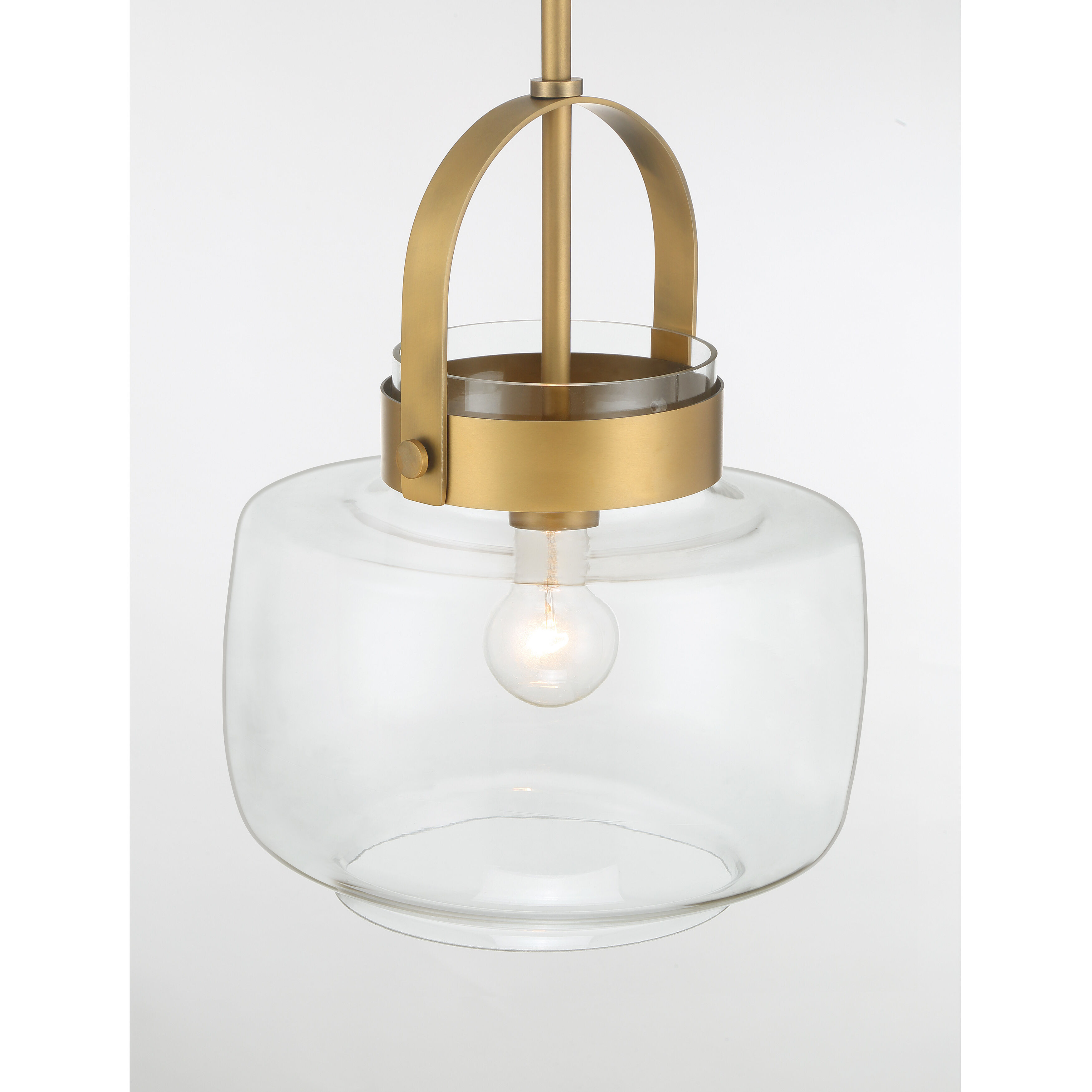 Wickglow 1 Light 11 inch Legacy Brass Pendant Ceiling Light
