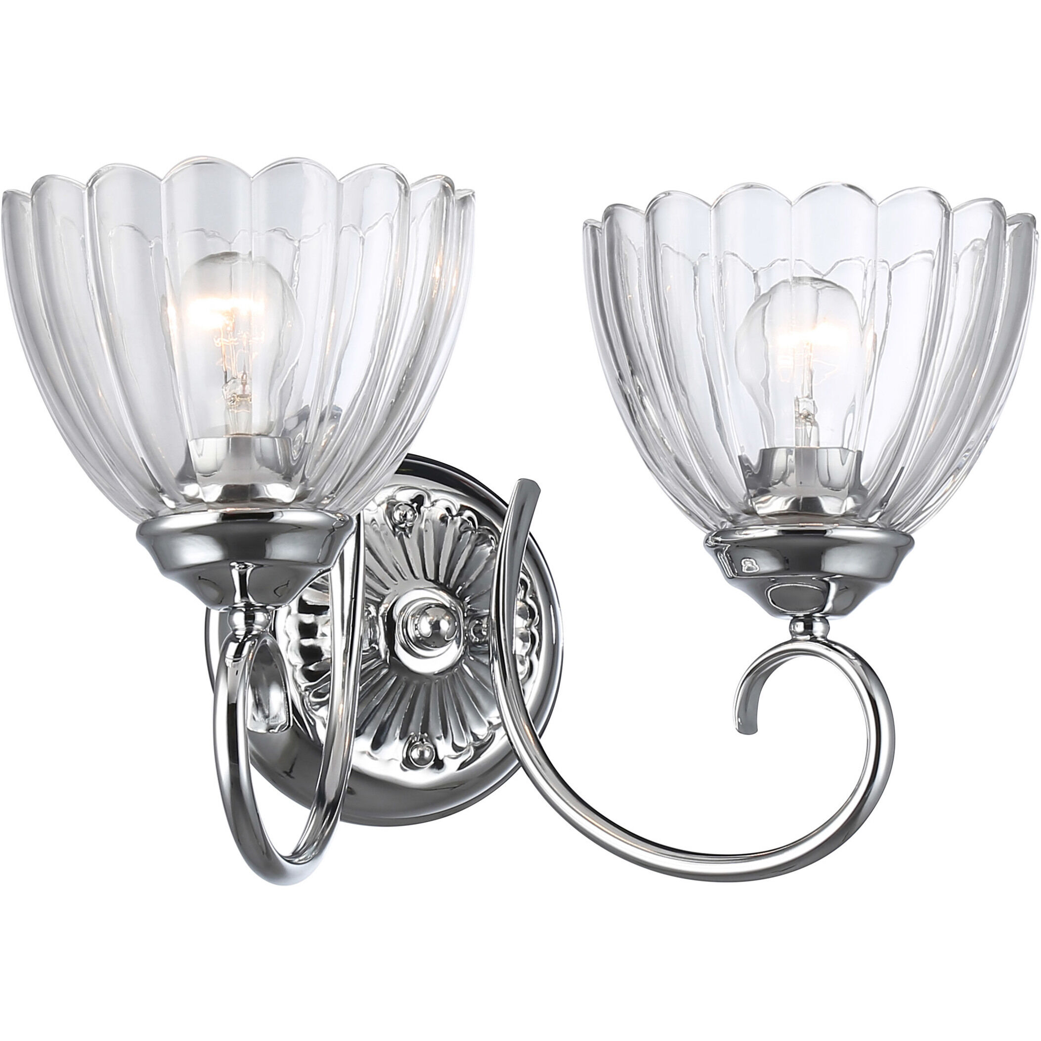 Audra Vanity Wall Light in Chrome