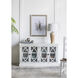 Floral Brown/White Decorative Ball