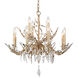 Alsace 12 Light 28 inch Silver with Antique Glaze Chandelier Ceiling Light