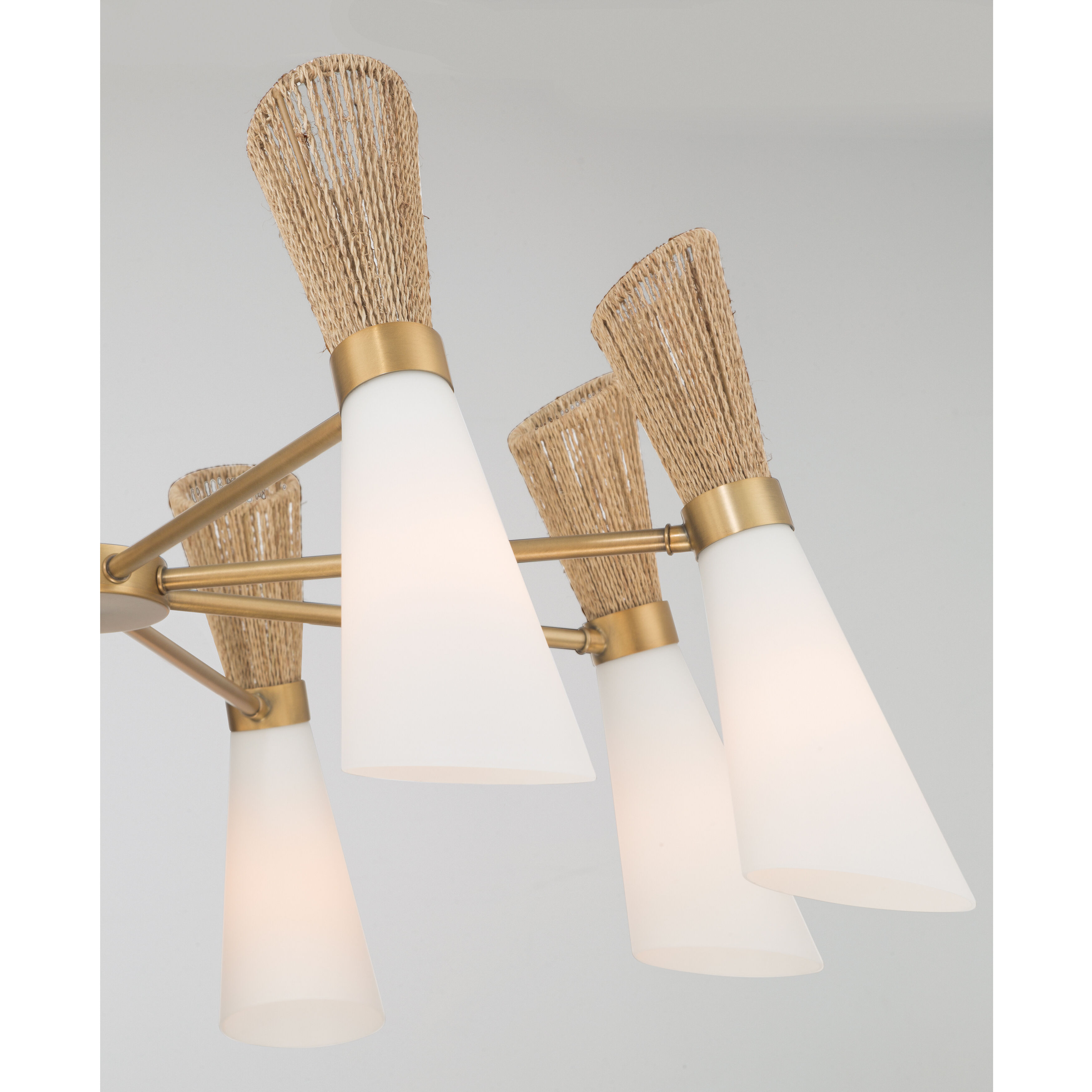 Vantrel 8 Light 36 inch Legacy Brass Chandelier Ceiling Light