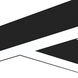 L-Line 19 inch Black LED Direct Linear Ceiling Light, Selectable Lumens, Selectable CCT