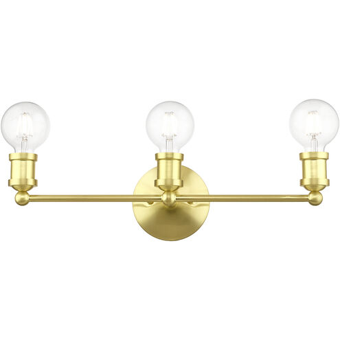 Lansdale 3 Light 20 inch Satin Brass Vanity Sconce Wall Light