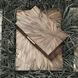 Palm 14.25 inch Brown Straw and Antique Brass Marquetry Box