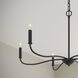 Ilia 6 Light 34 inch Matte Black Chandelier Ceiling Light