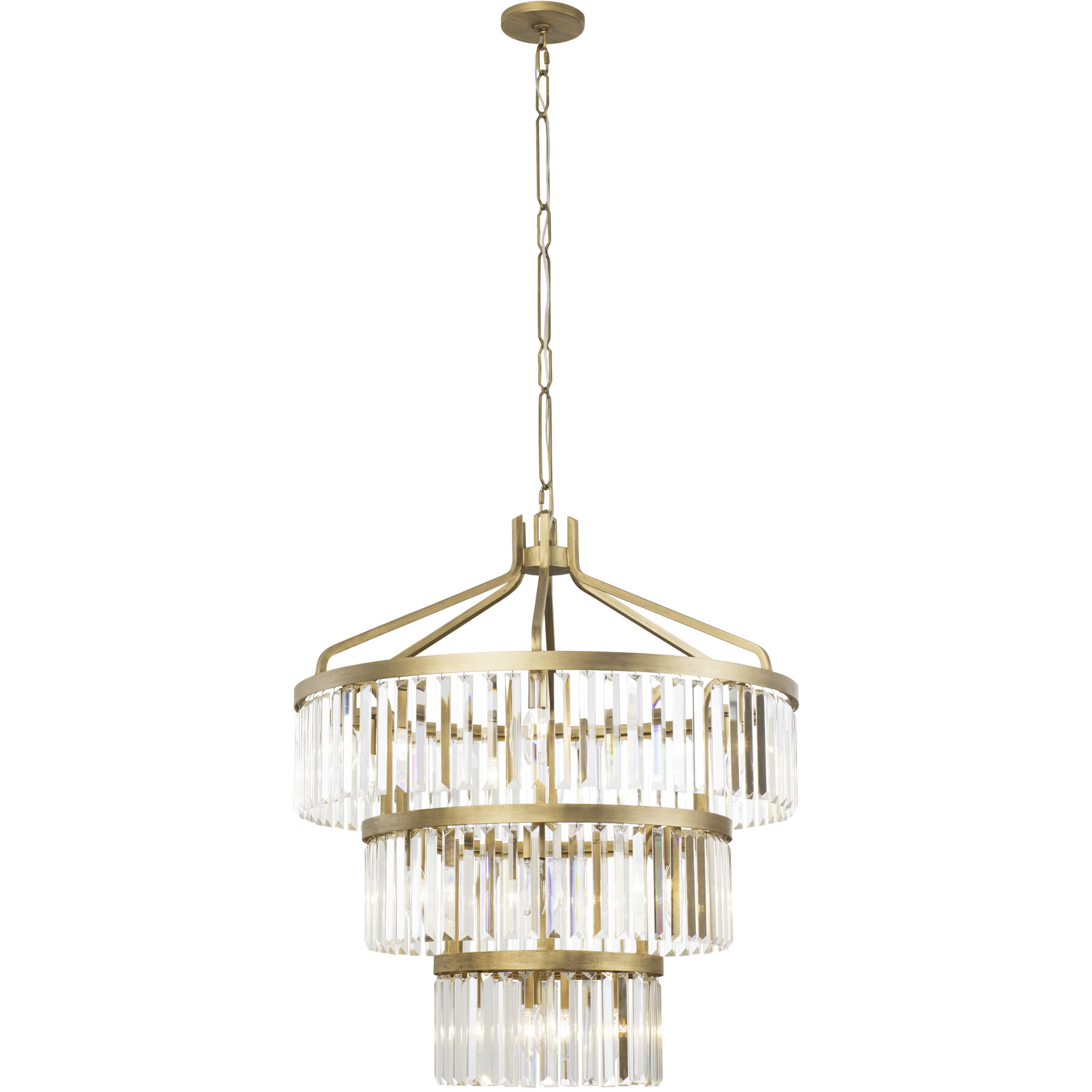Social Club 15 Light 28 inch Havana Gold Pendant Ceiling Light