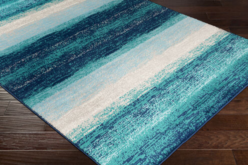 Paramount 91 X 26 inch Teal Rug in 2.5 x 8, Runner