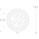 Athena 30.25 inch Matte Black with Black Seagrass Wall Mirror