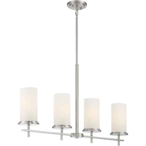 Haisley 4 Light 34 inch Brushed Nickel Island Light Ceiling Light
