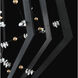 Forever Eternity LED 22 inch Black Pendant Ceiling Light in Clear Radiance Crystal and Gold Pearl