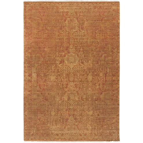 Palace 36 X 24 inch Tan / Rust Handmade Rug