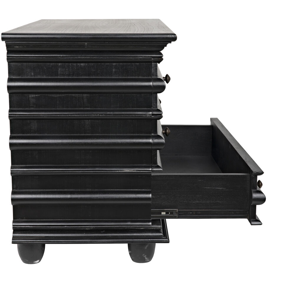 Ascona Hand Rubbed Black Chest, Small