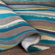 Lounge 72 X 48 inch Teal/Aqua/Taupe/Cream/Dark Brown/Ink Rugs, Rectangle