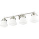 Vaughn 4 Light 31.5 inch Brushed Nickel Vanity Wall Light