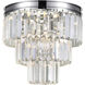 Weiss 8 Light 12 inch Chrome Flush Mount Ceiling Light