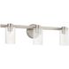 Bedminster 3 Light 24 inch Brushed Nickel Vanity Light Wall Light