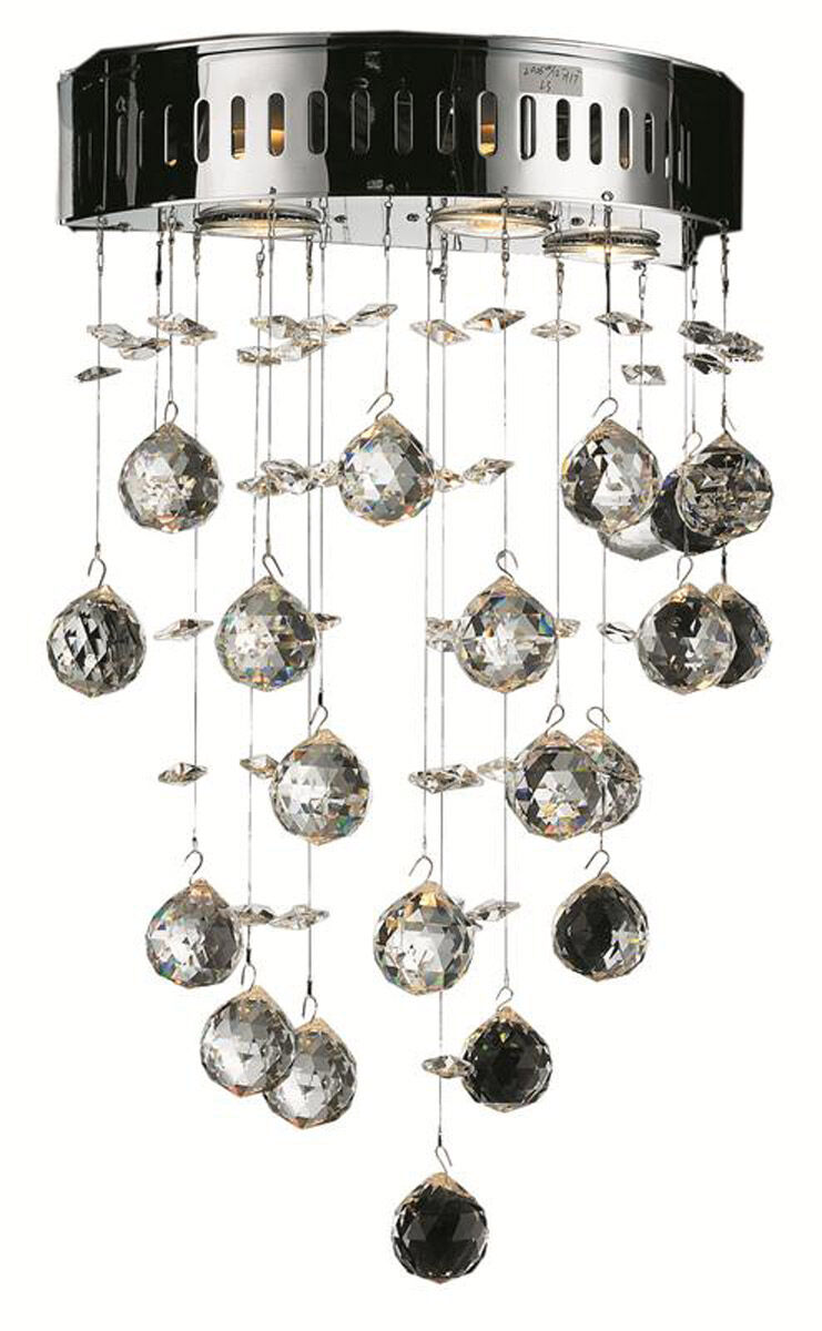 Galaxy 3 Light 12 inch Chrome Wall Sconce Wall Light