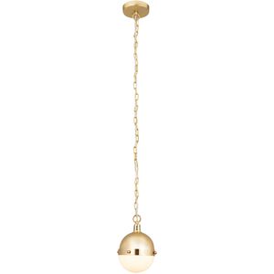 Harmelin 1 Light 7 inch Satin Brass Mini Pendant Ceiling Light