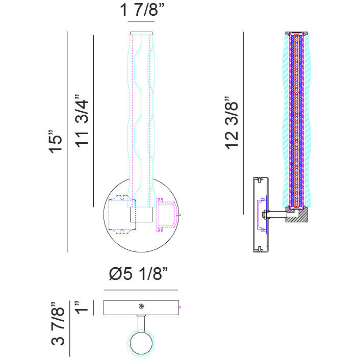 Ripley LED 5.13 inch Matte Black Wall Sconce Wall Light