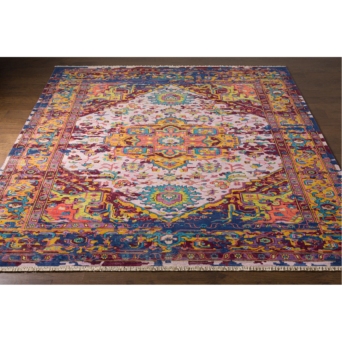 Festival 156 X 108 inch Burgundy Rug in 9 x 13, Rectangle